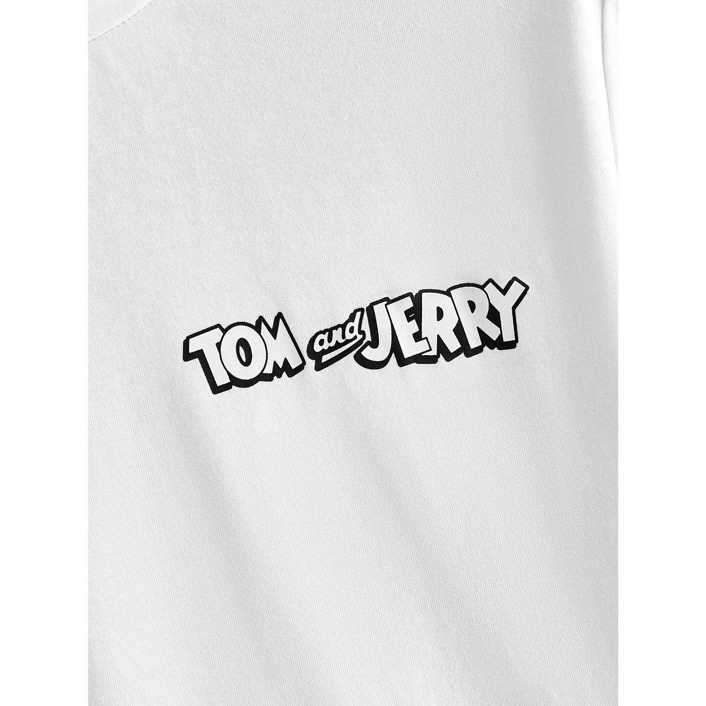 Tom & Jerry Cartoon Graphic Black Tee