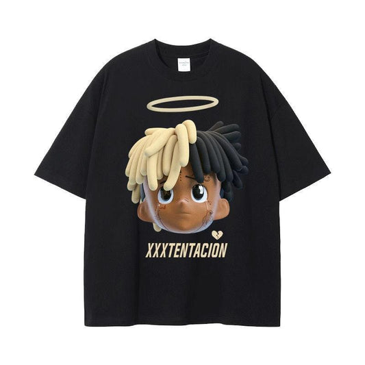 Heavyweight Trendy National Printed Cotton Tee