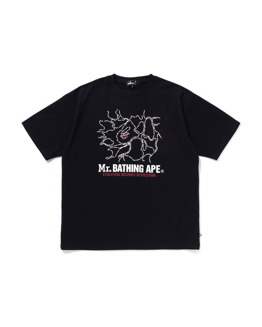 Moonface Retro Tee Retro College Vibe Tee Baggy