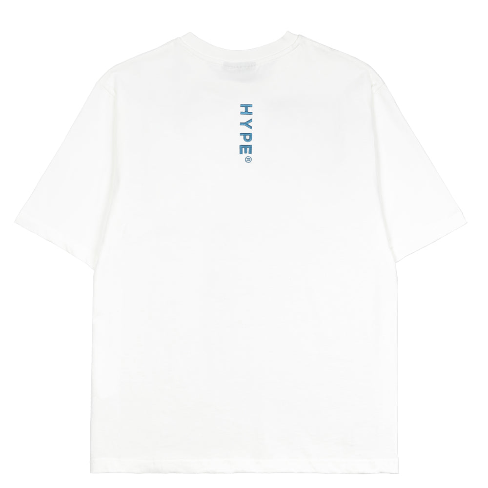 Hype Printed Graphic Cotton Men's T-Shirt Purple