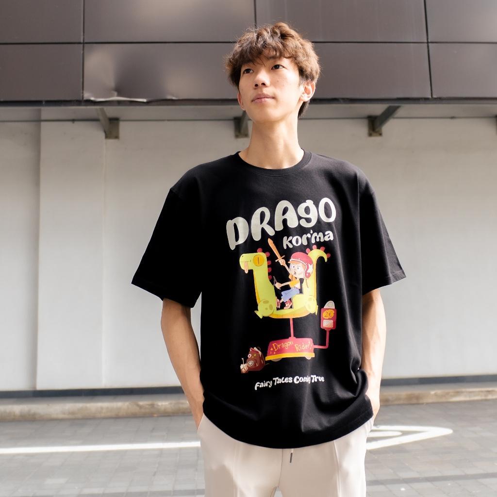 Drago Rider Hitam Oversized Unisex T-Shirt