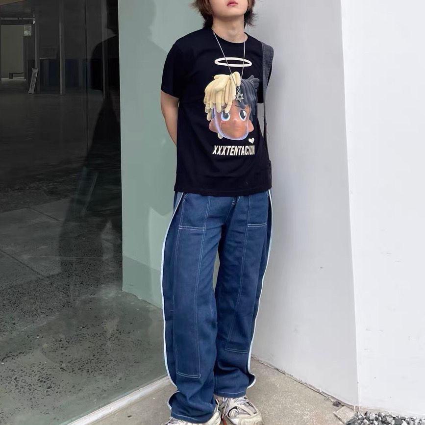 Heavyweight Trendy National Printed Cotton Tee