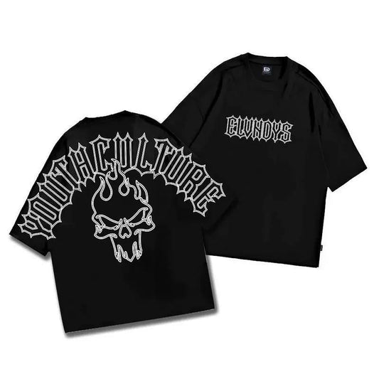 Lukisan Tangan Ilustrasi Artistic Oversize Tee