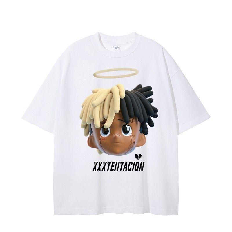 Heavyweight Trendy National Printed Cotton Tee