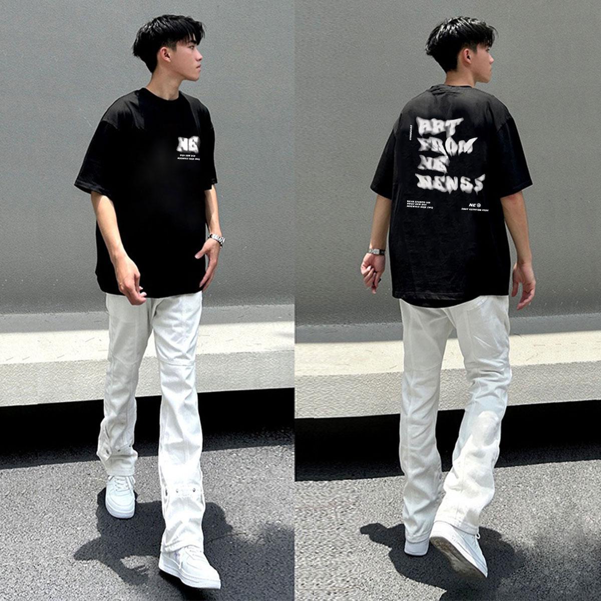 Ng Korean Oversized White Men¡¯s Casual Tee