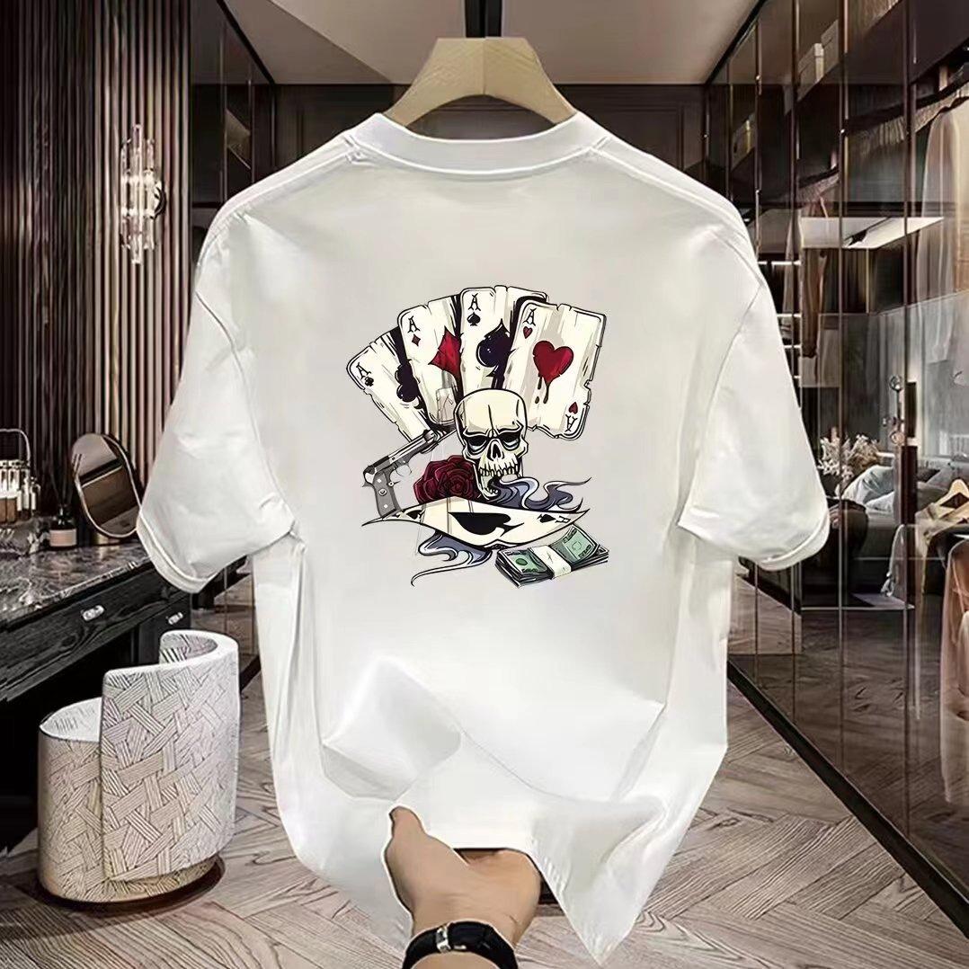 T-Shirt Lelaki Corak Unik Casual Printed Tee