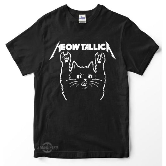 Meowtallica Band Premium Oversized Street Tee