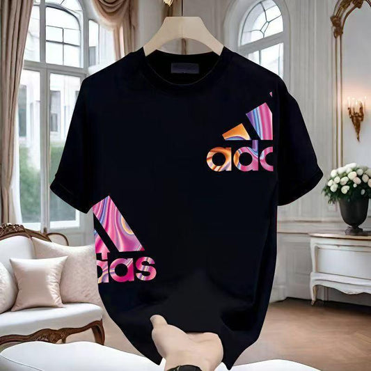 Short Sleeve T-Shirt, Versatile Fashion Brand, Unisex, Crew Neck, Loose and Casual, Trend, Ins Style, [COD] baju kelinci wanita corteiz uniqlo cropped shirt icon clothing