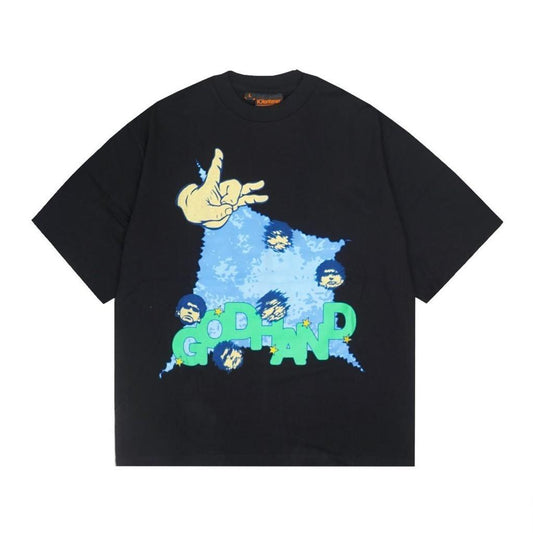 Kkonhave Maradona Tangan Tuhan T-Shirt Hitam
