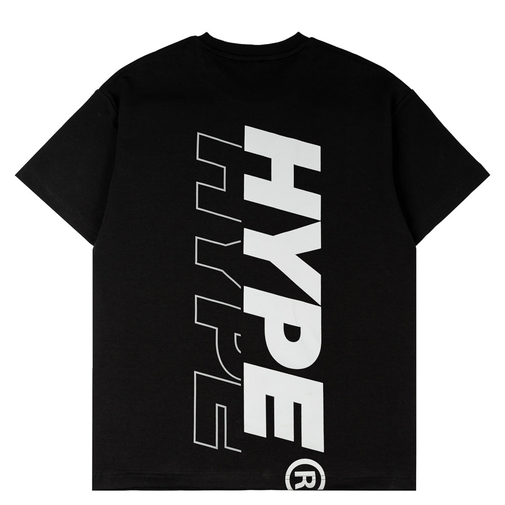 Hype Printed Logo Cotton Oversized Men's T-Shirt