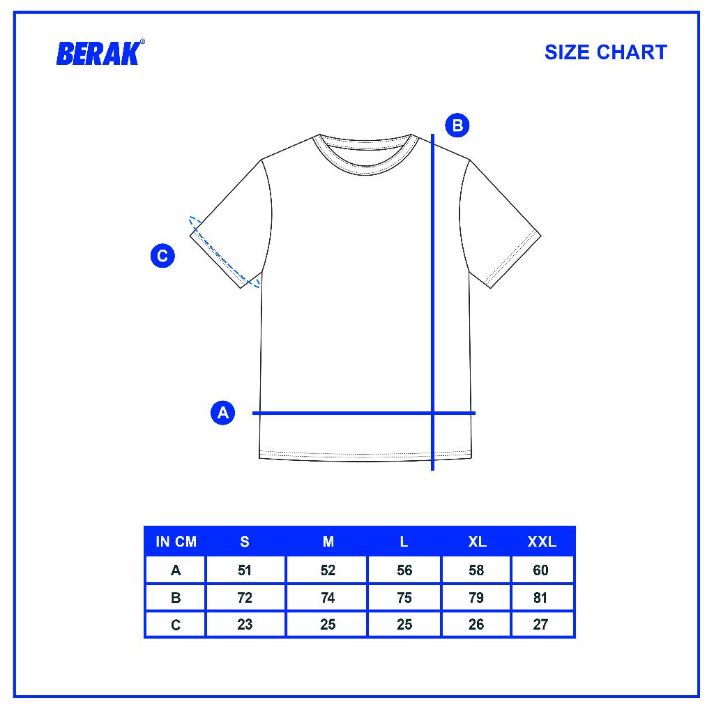 Hitam Berak 9420 Black Sleeve Graphic Tee