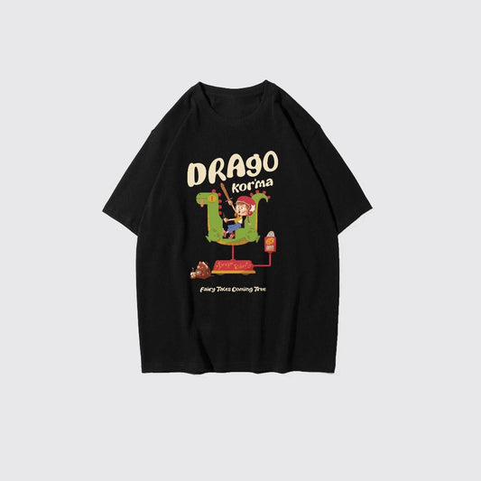 Drago Rider Hitam Oversized Unisex T-Shirt