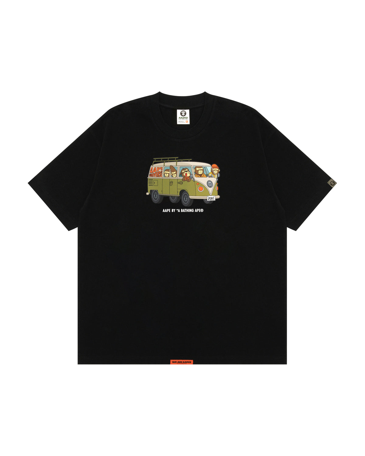 College Logo Tie Dye Tee baju belang panda eyes chill tee baggy clothes