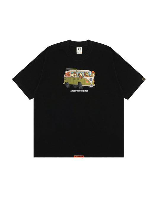 College Logo Tie Dye Tee baju belang panda eyes chill tee baggy clothes