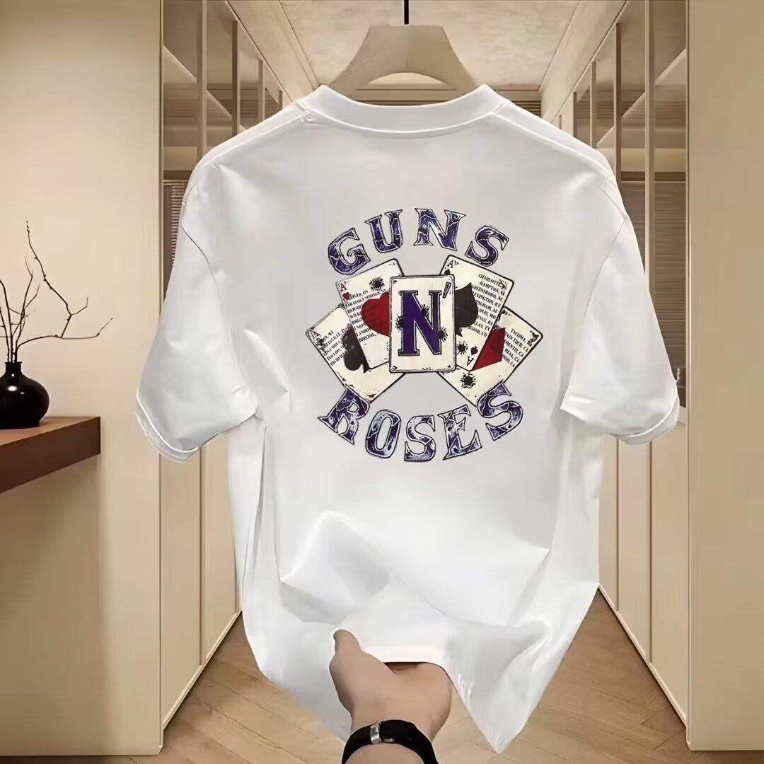 T-Shirt Lelaki Corak Unik Casual Printed Tee