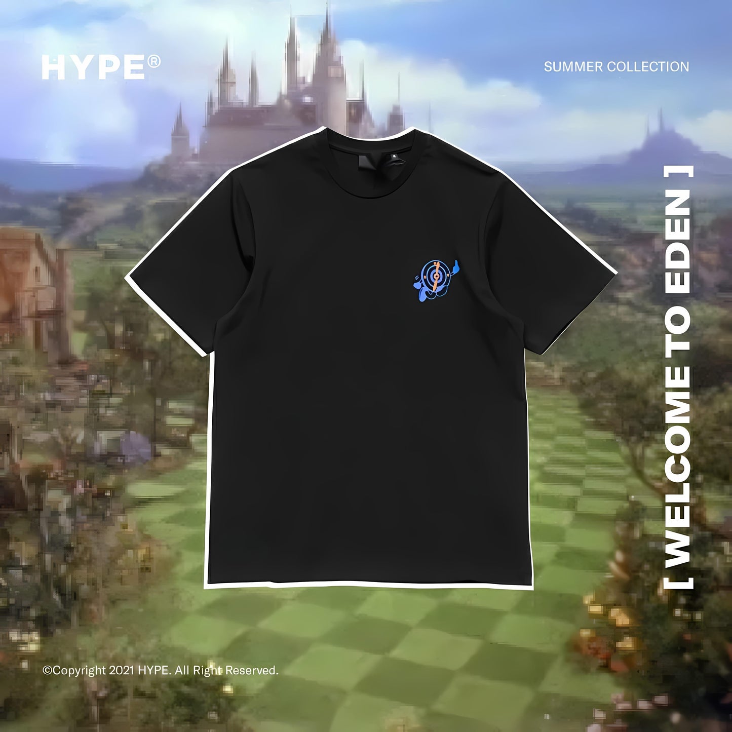 Hype Bold Moves Baju Hijau Vintage Tee