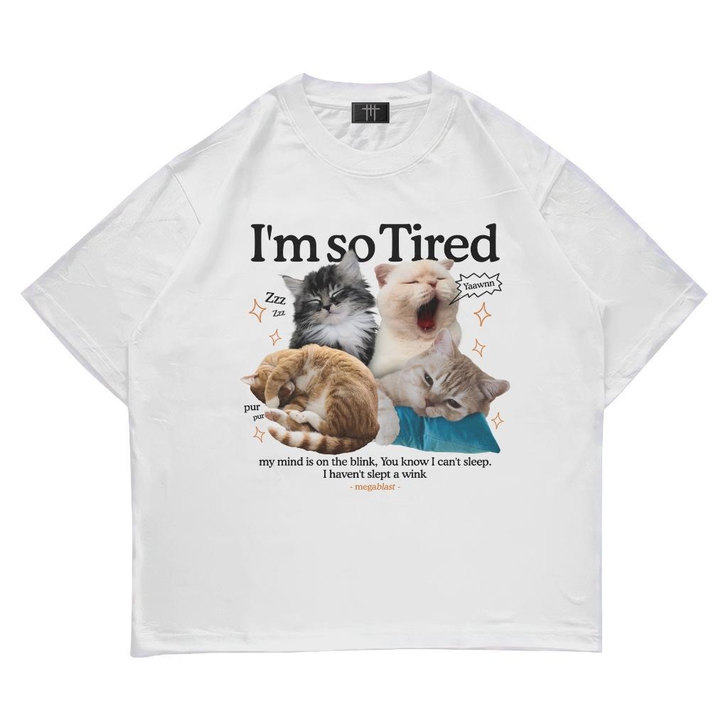 Megalast So Tired Oversize Combed Cotton Tee