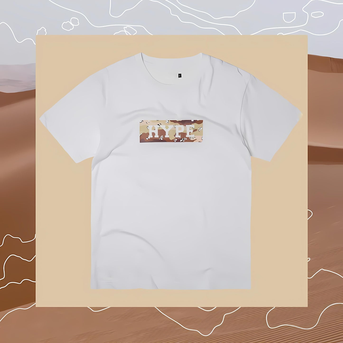 Hype Art Inspired Cracked Graphic Tee