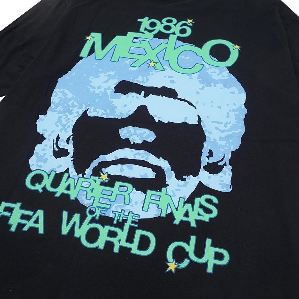 Kkonhave Maradona Black Oversized Statement Tee